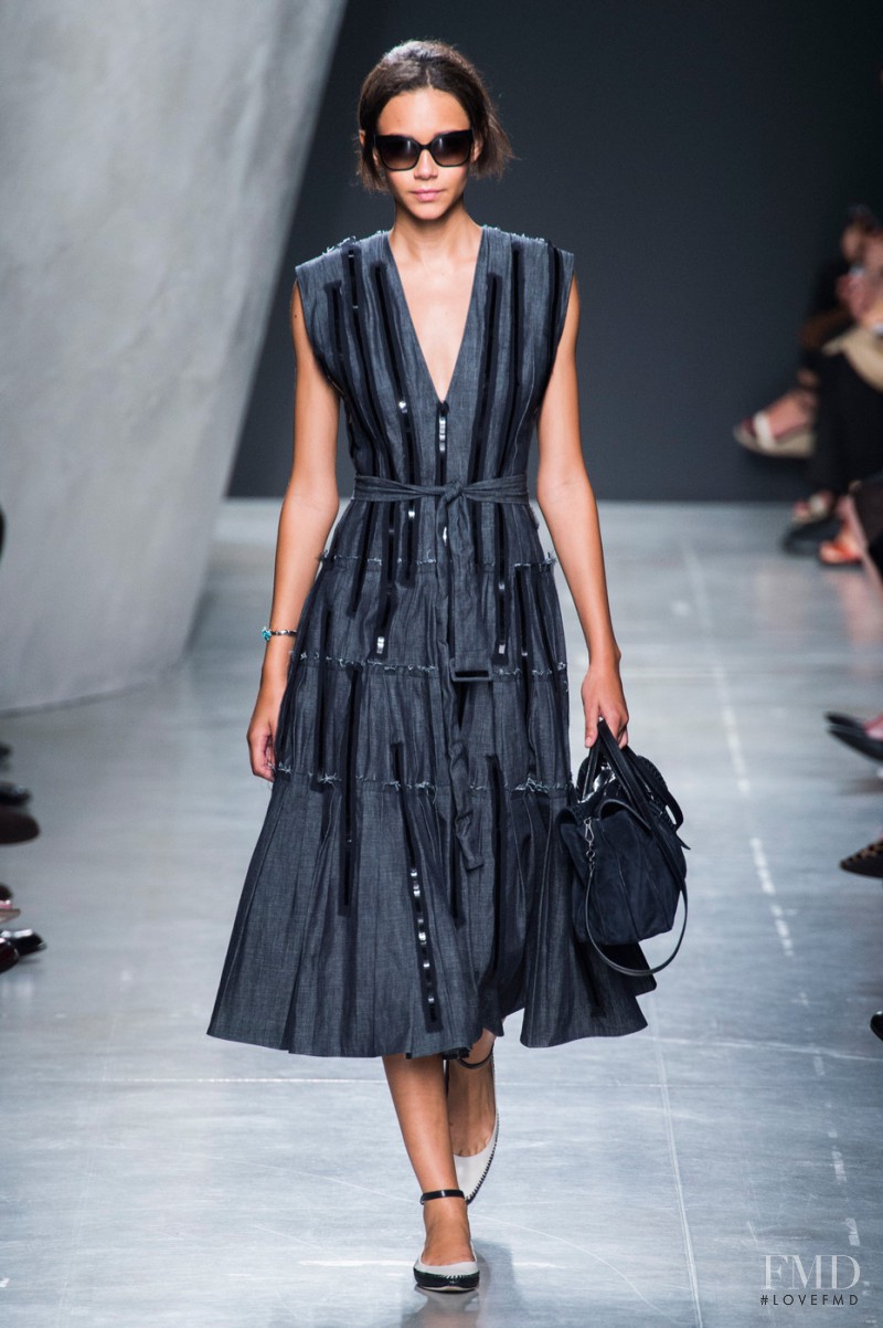 Binx Walton featured in  the Bottega Veneta fashion show for Spring/Summer 2015