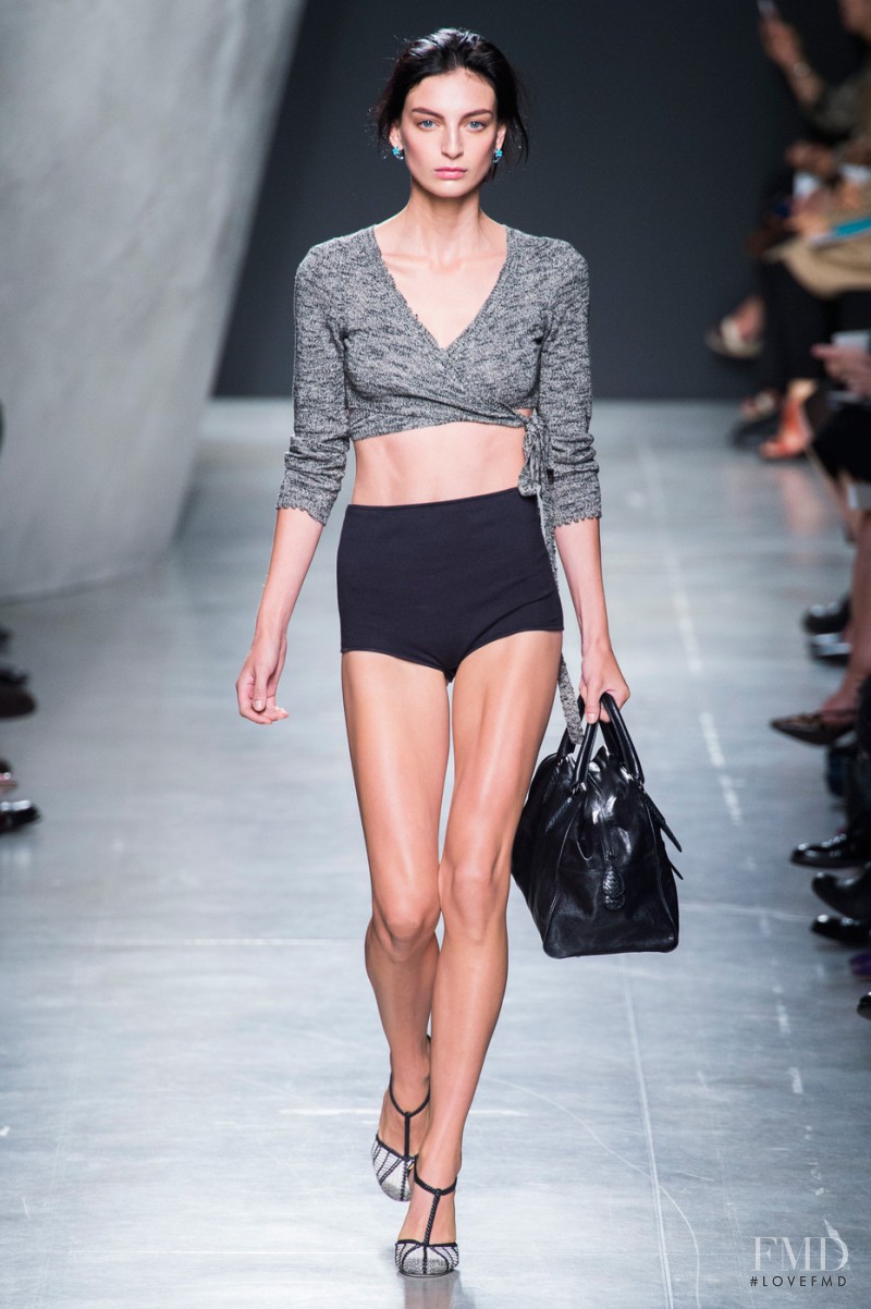 Rosemary Smith featured in  the Bottega Veneta fashion show for Spring/Summer 2015