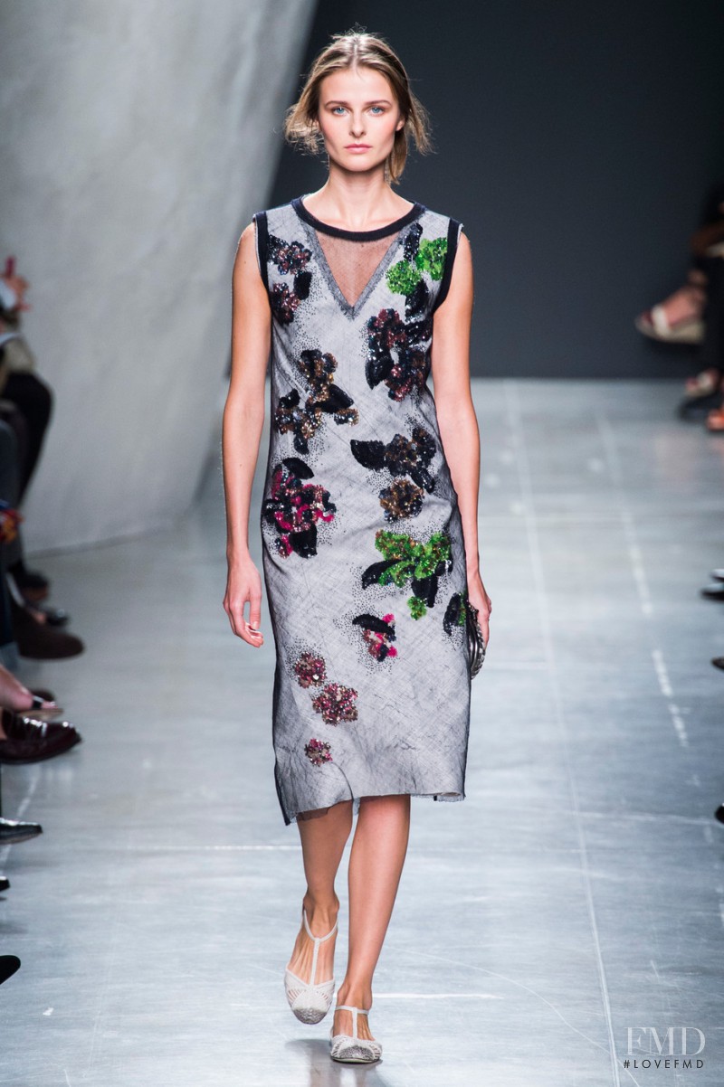 Vasilisa Pavlova featured in  the Bottega Veneta fashion show for Spring/Summer 2015