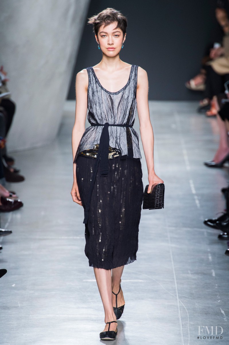Kouka Webb featured in  the Bottega Veneta fashion show for Spring/Summer 2015