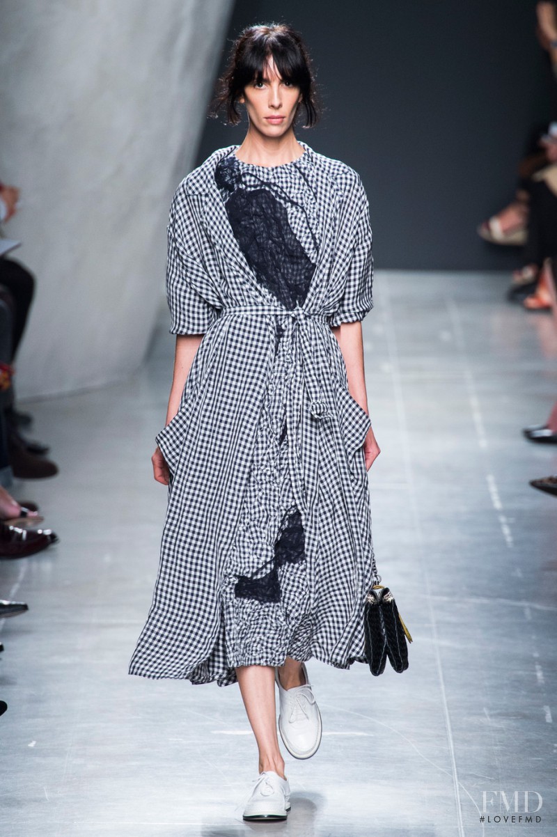 Jamie Bochert featured in  the Bottega Veneta fashion show for Spring/Summer 2015