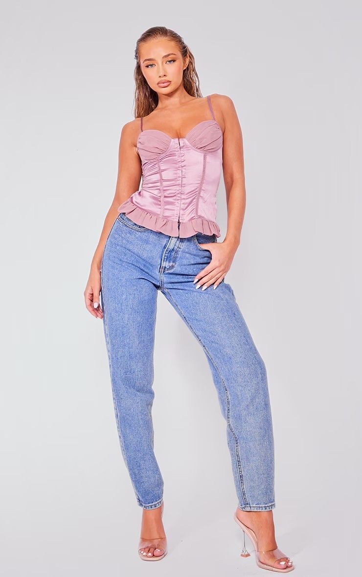 Amber Jepson featured in  the PrettyLittleThing catalogue for Spring/Summer 2024