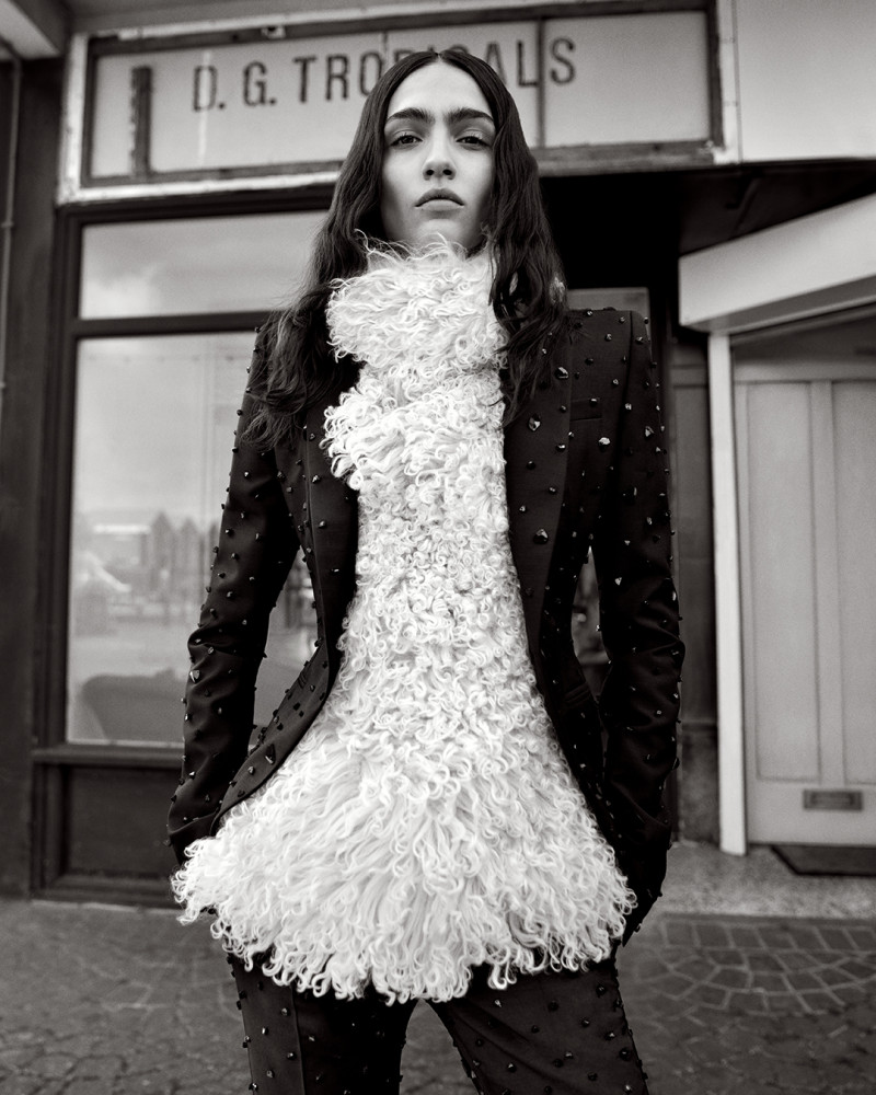 Sara Caballero featured in  the Alexander McQueen advertisement for Autumn/Winter 2024