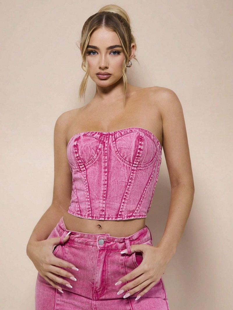 Amber Jepson featured in  the Shein catalogue for Spring/Summer 2024
