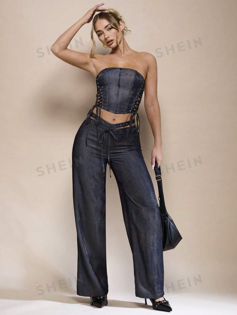 Amber Jepson featured in  the Shein catalogue for Spring/Summer 2024