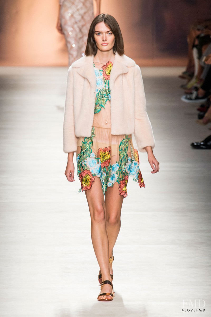 Sam Rollinson featured in  the Blumarine fashion show for Spring/Summer 2015