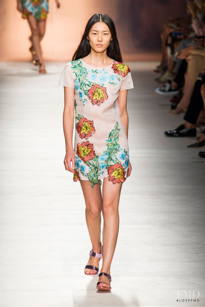Fei Fei Sun featured in  the Blumarine fashion show for Spring/Summer 2015
