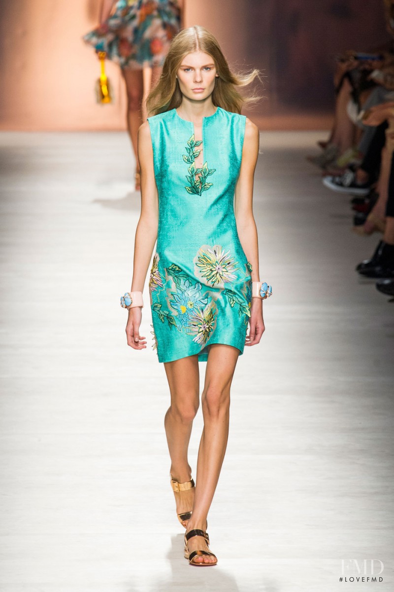 Alexandra Elizabeth Ljadov featured in  the Blumarine fashion show for Spring/Summer 2015