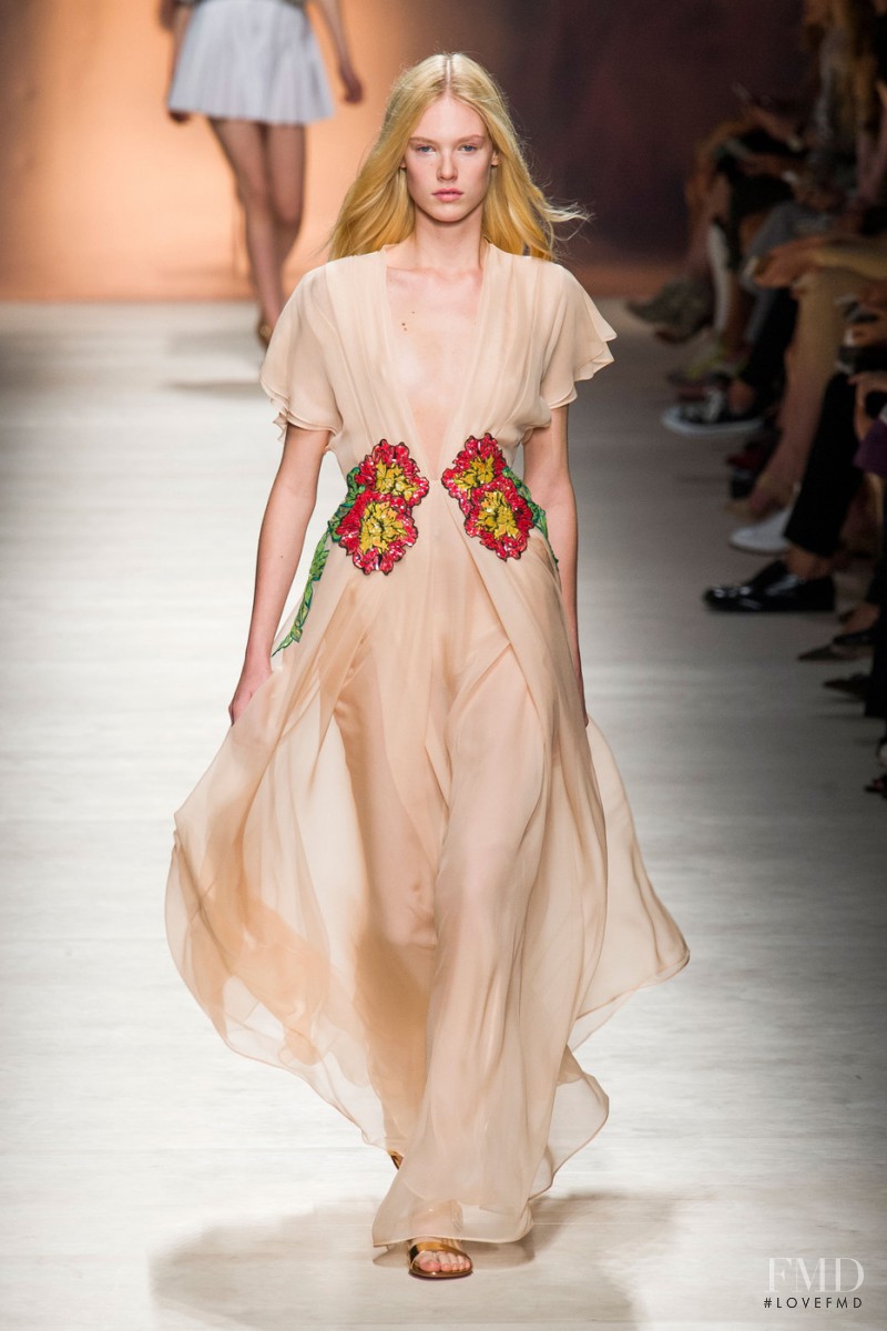 Charlene Hoegger featured in  the Blumarine fashion show for Spring/Summer 2015