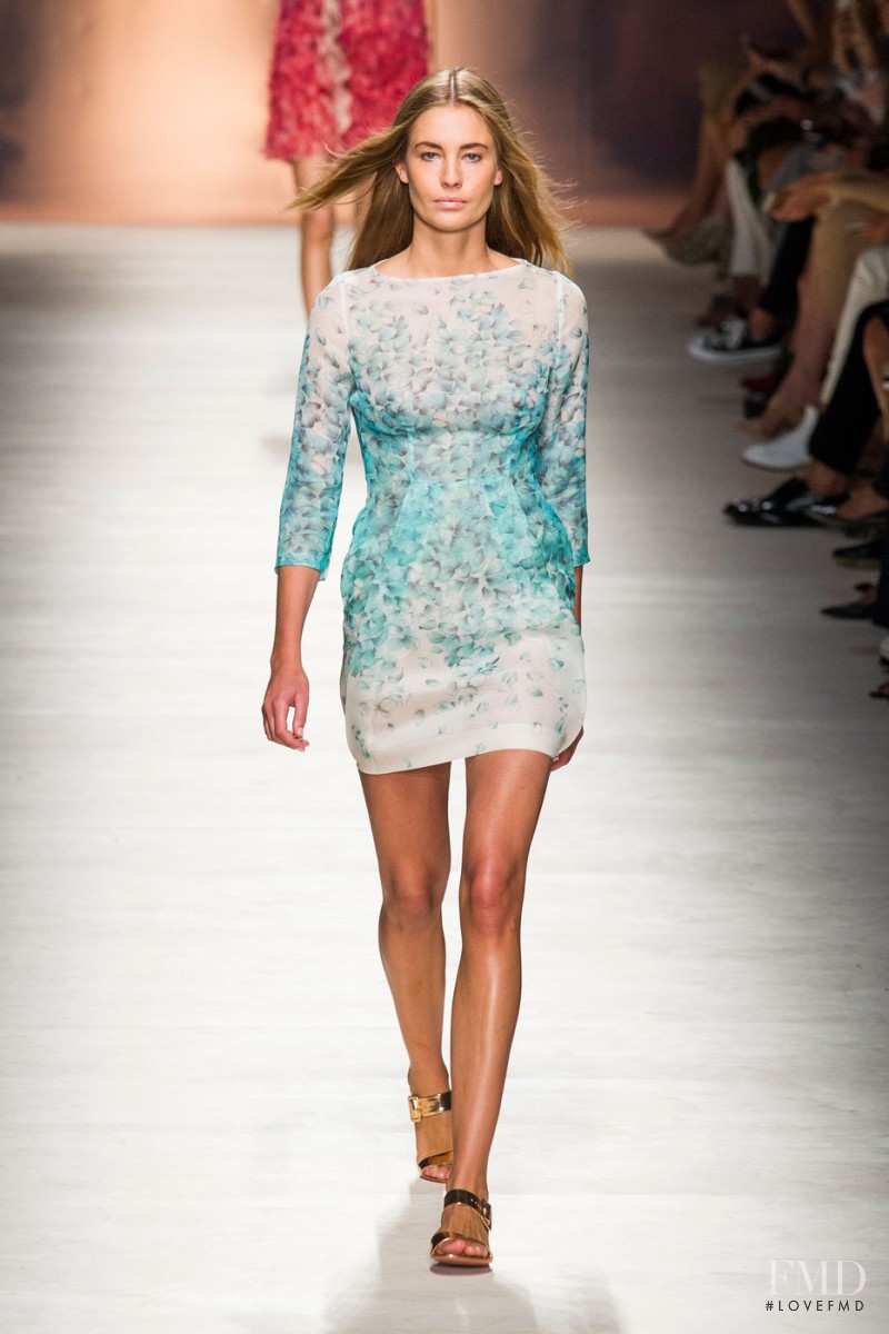 Nadja Bender featured in  the Blumarine fashion show for Spring/Summer 2015