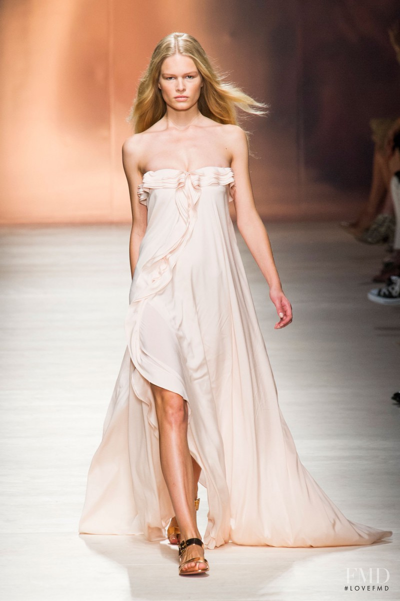 Anna Ewers featured in  the Blumarine fashion show for Spring/Summer 2015