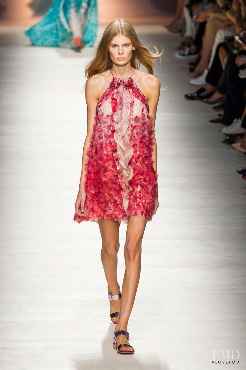 Alexandra Elizabeth Ljadov featured in  the Blumarine fashion show for Spring/Summer 2015