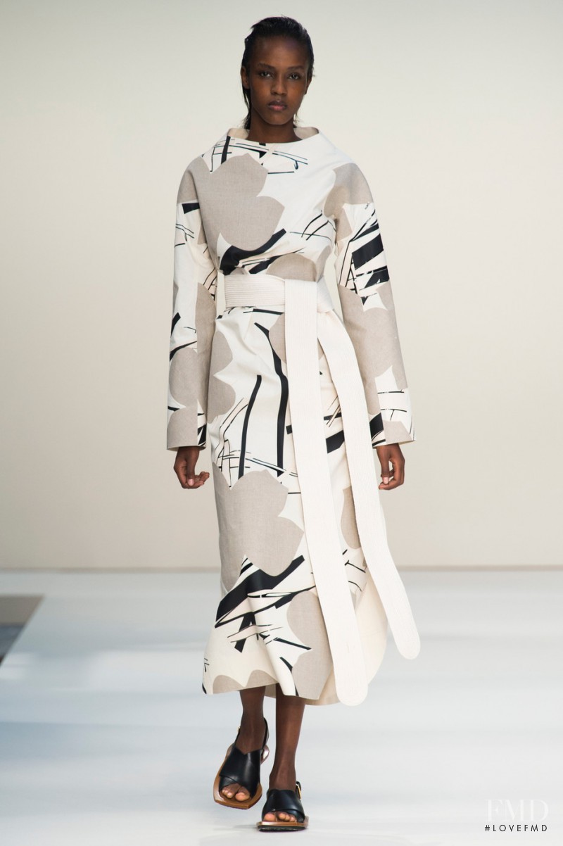 Emely Montero featured in  the Marni fashion show for Spring/Summer 2015