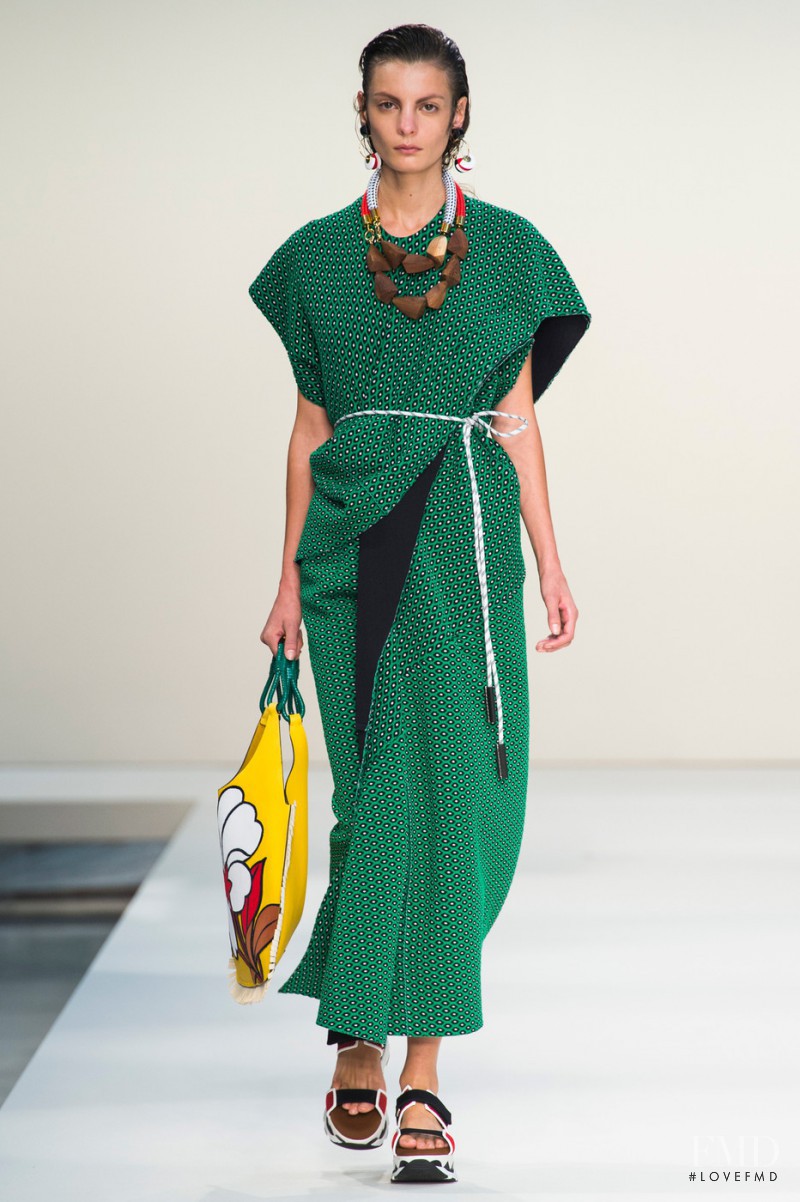 Audrey Nurit featured in  the Marni fashion show for Spring/Summer 2015