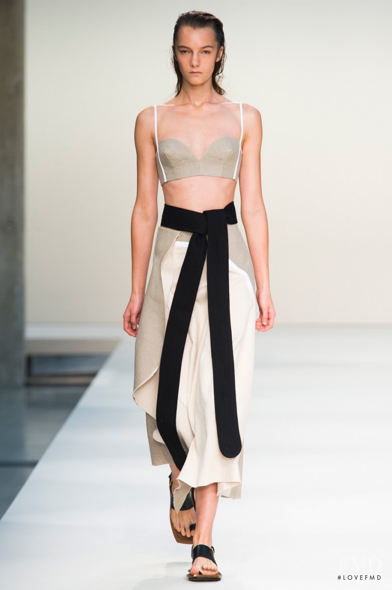 Irina Liss featured in  the Marni fashion show for Spring/Summer 2015