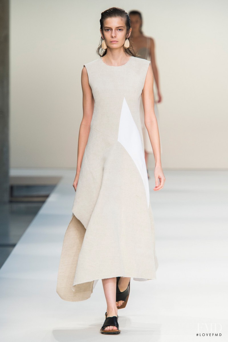 Dasha Denisenko featured in  the Marni fashion show for Spring/Summer 2015