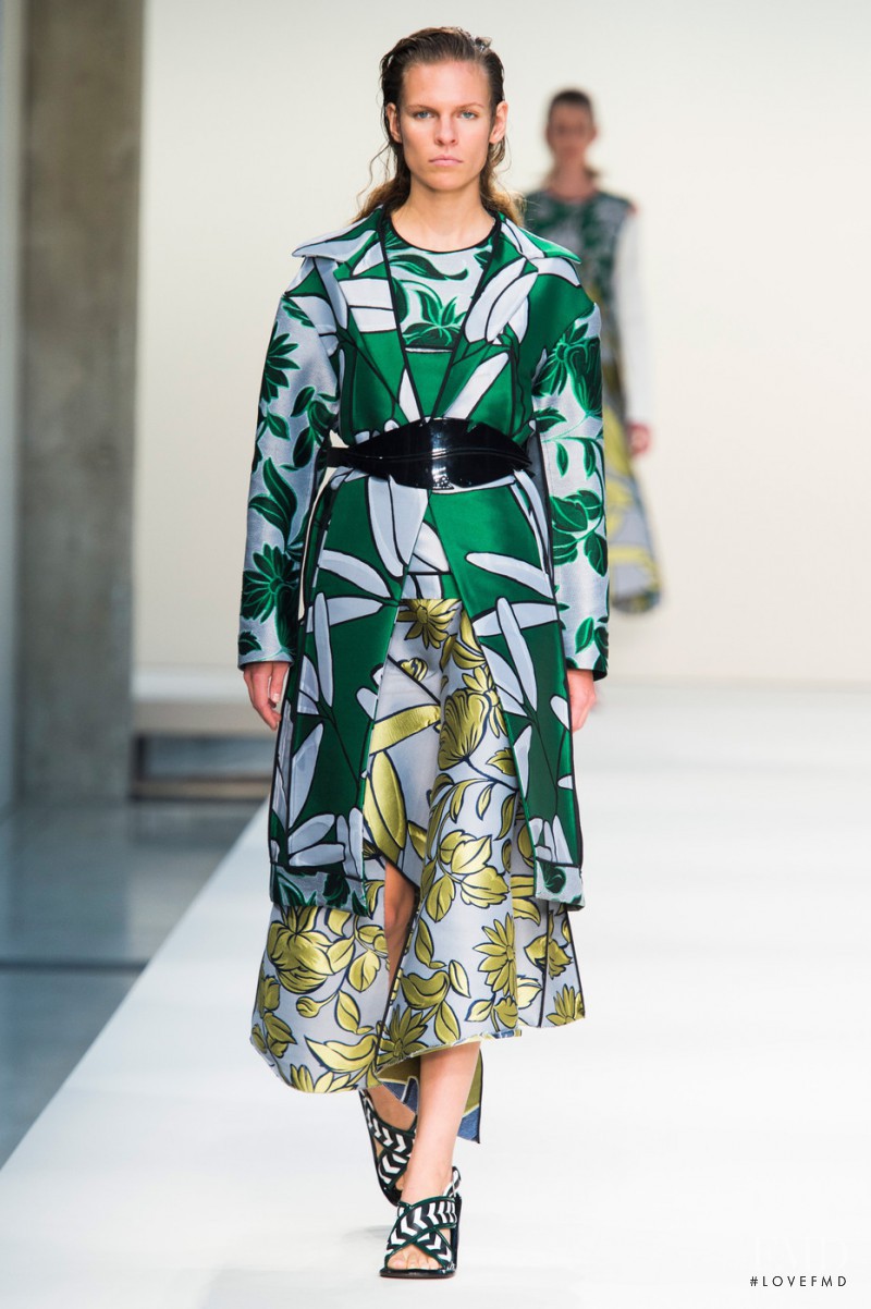 Katharina Hessen featured in  the Marni fashion show for Spring/Summer 2015