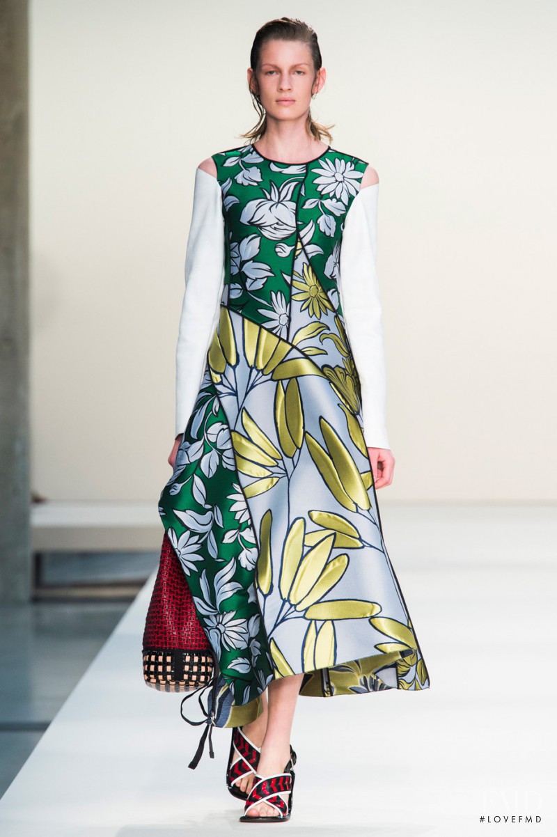 Ilvie Wittek featured in  the Marni fashion show for Spring/Summer 2015