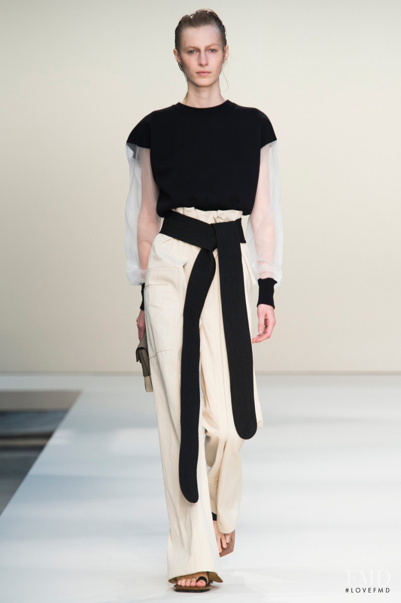 Julia Nobis featured in  the Marni fashion show for Spring/Summer 2015
