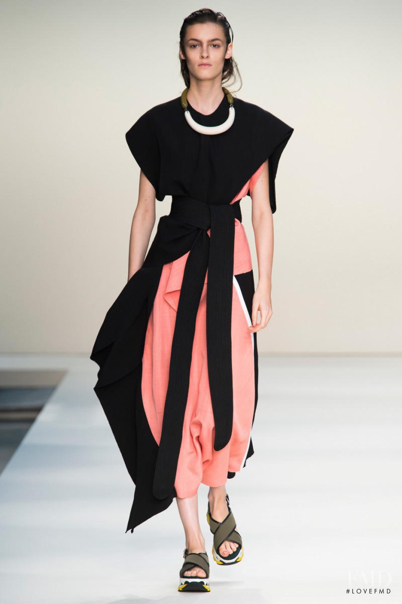 Kremi Otashliyska featured in  the Marni fashion show for Spring/Summer 2015