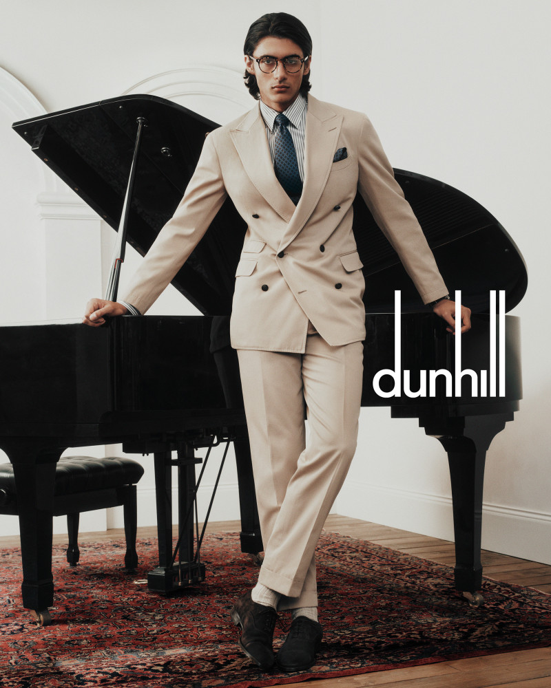 Akbar Shamji featured in  the Dunhill advertisement for Autumn/Winter 2024