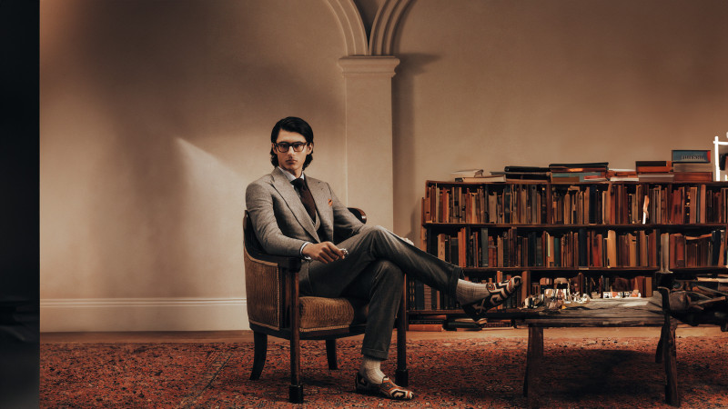 Akbar Shamji featured in  the Dunhill advertisement for Autumn/Winter 2024