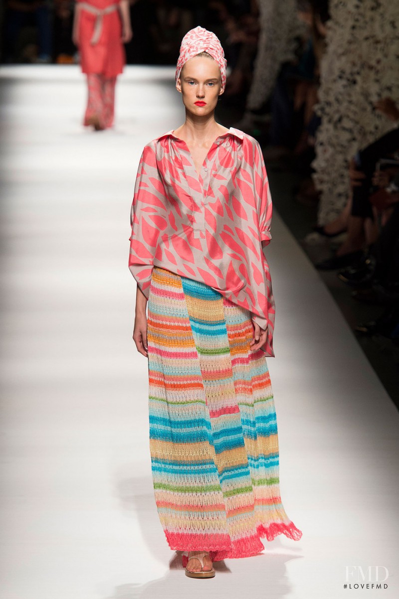 Harleth Kuusik featured in  the Missoni fashion show for Spring/Summer 2015