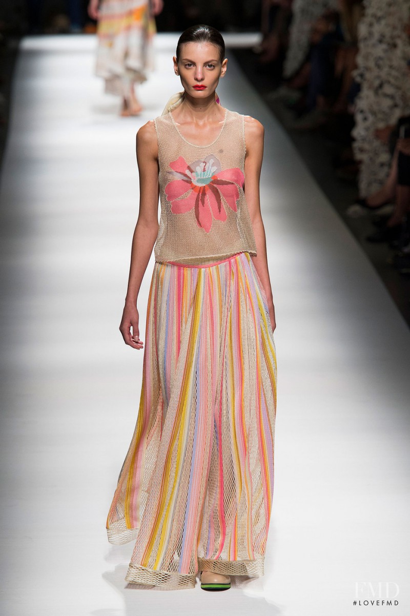 Audrey Nurit featured in  the Missoni fashion show for Spring/Summer 2015