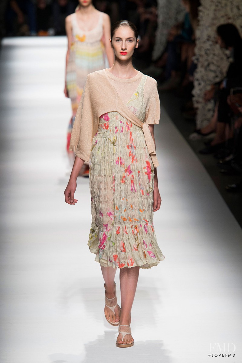 Sarah Endres featured in  the Missoni fashion show for Spring/Summer 2015