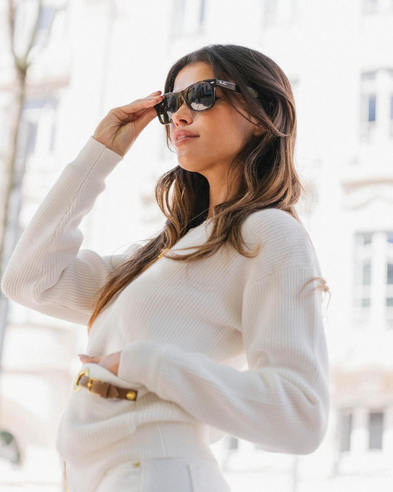 Luisinha Barosa Oliveira featured in  the Elisabetta Franchi Social Media advertisement for Spring/Summer 2024