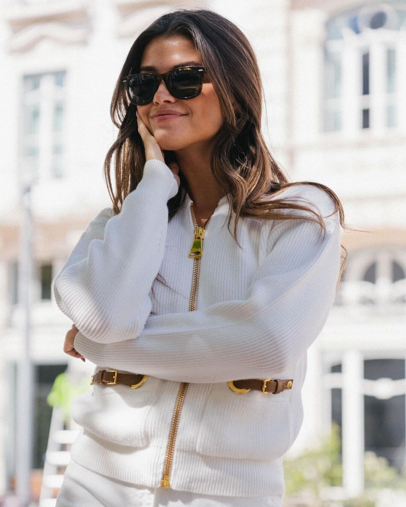 Luisinha Barosa Oliveira featured in  the Elisabetta Franchi Social Media advertisement for Spring/Summer 2024