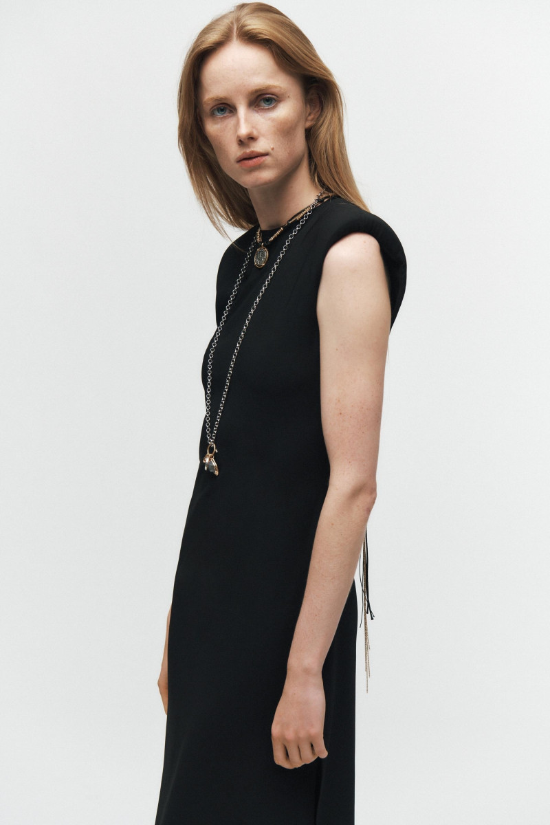 Rianne Van Rompaey featured in  the Zara catalogue for Pre-Fall 2024