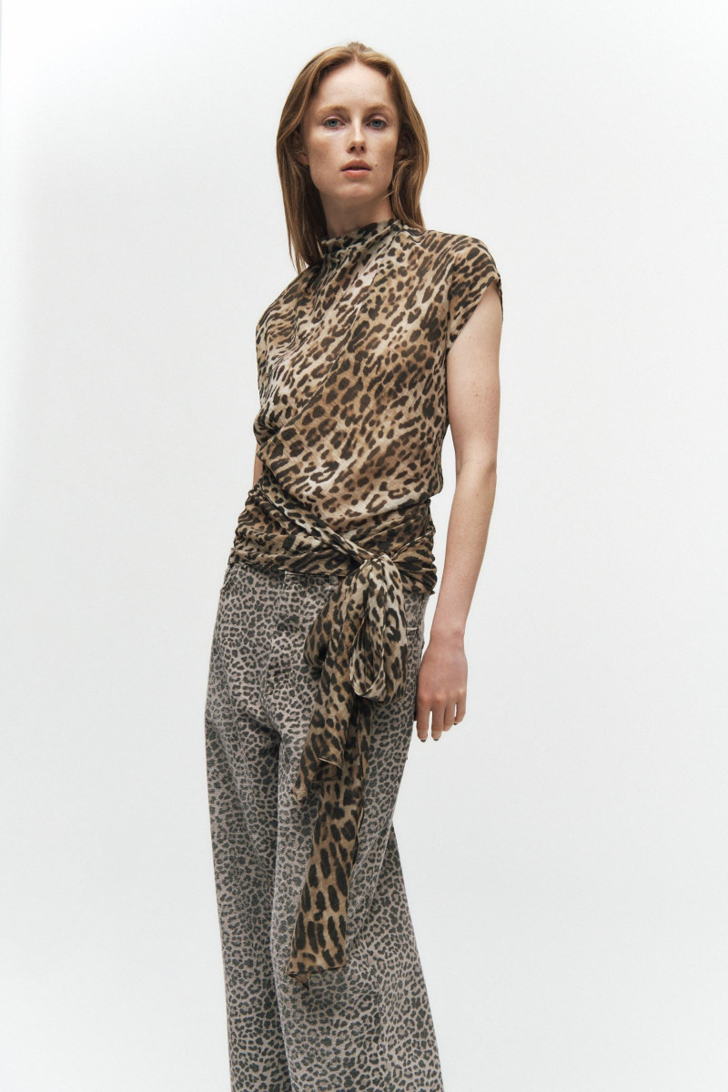 Rianne Van Rompaey featured in  the Zara catalogue for Pre-Fall 2024