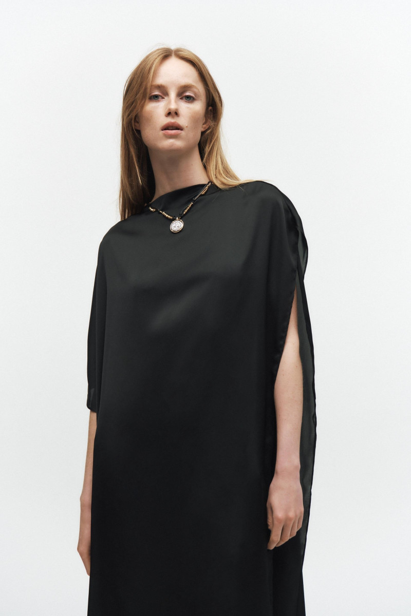 Rianne Van Rompaey featured in  the Zara catalogue for Pre-Fall 2024