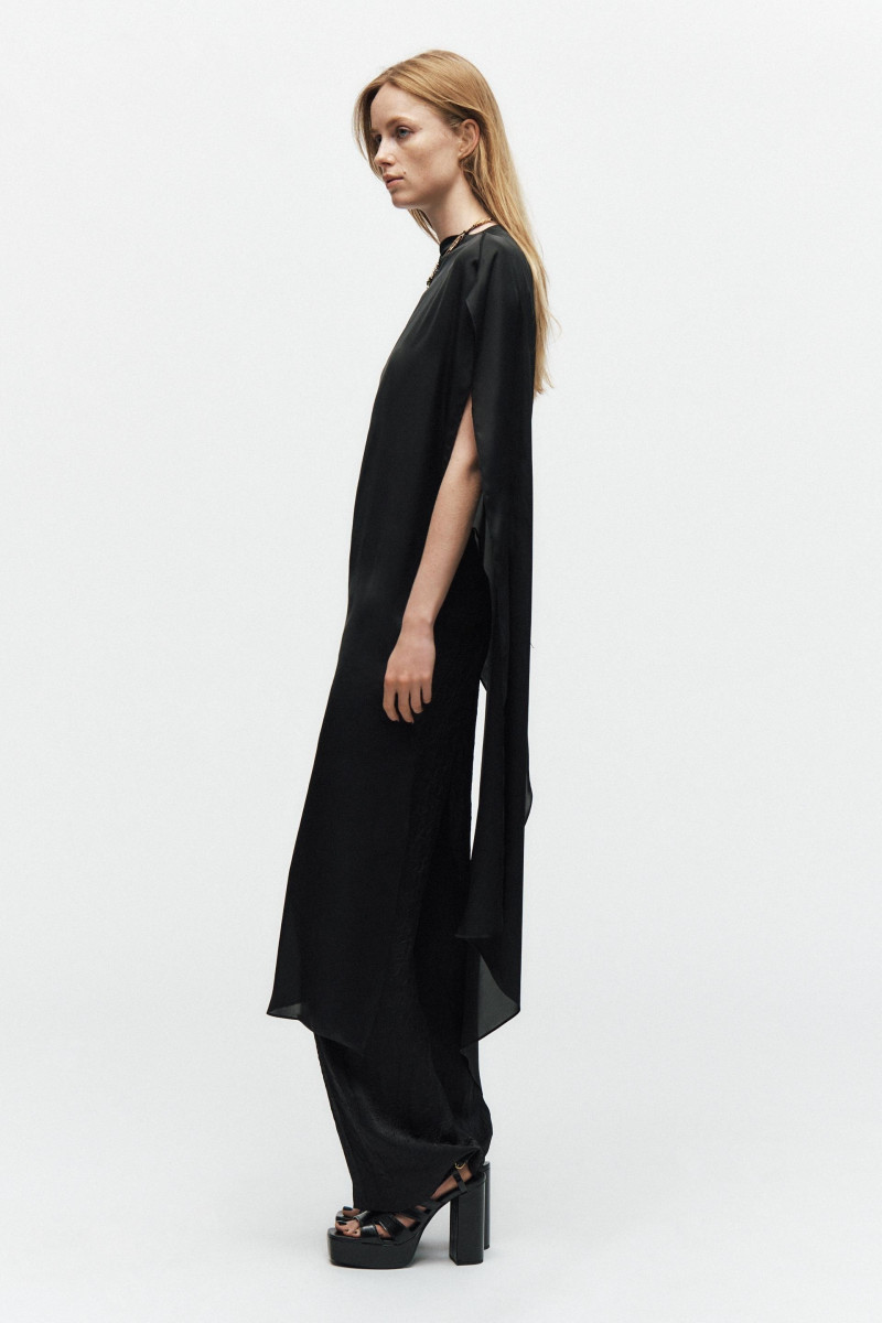 Rianne Van Rompaey featured in  the Zara catalogue for Pre-Fall 2024