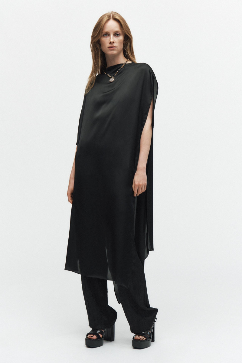 Rianne Van Rompaey featured in  the Zara catalogue for Pre-Fall 2024