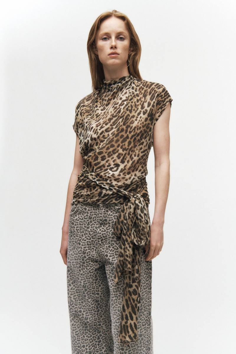 Rianne Van Rompaey featured in  the Zara catalogue for Pre-Fall 2024