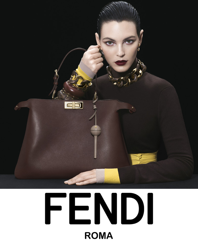 Vittoria Ceretti featured in  the Fendi advertisement for Autumn/Winter 2024