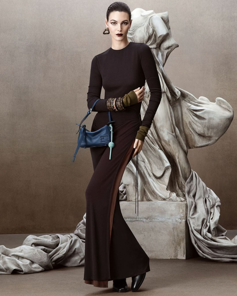 Vittoria Ceretti featured in  the Fendi advertisement for Autumn/Winter 2024