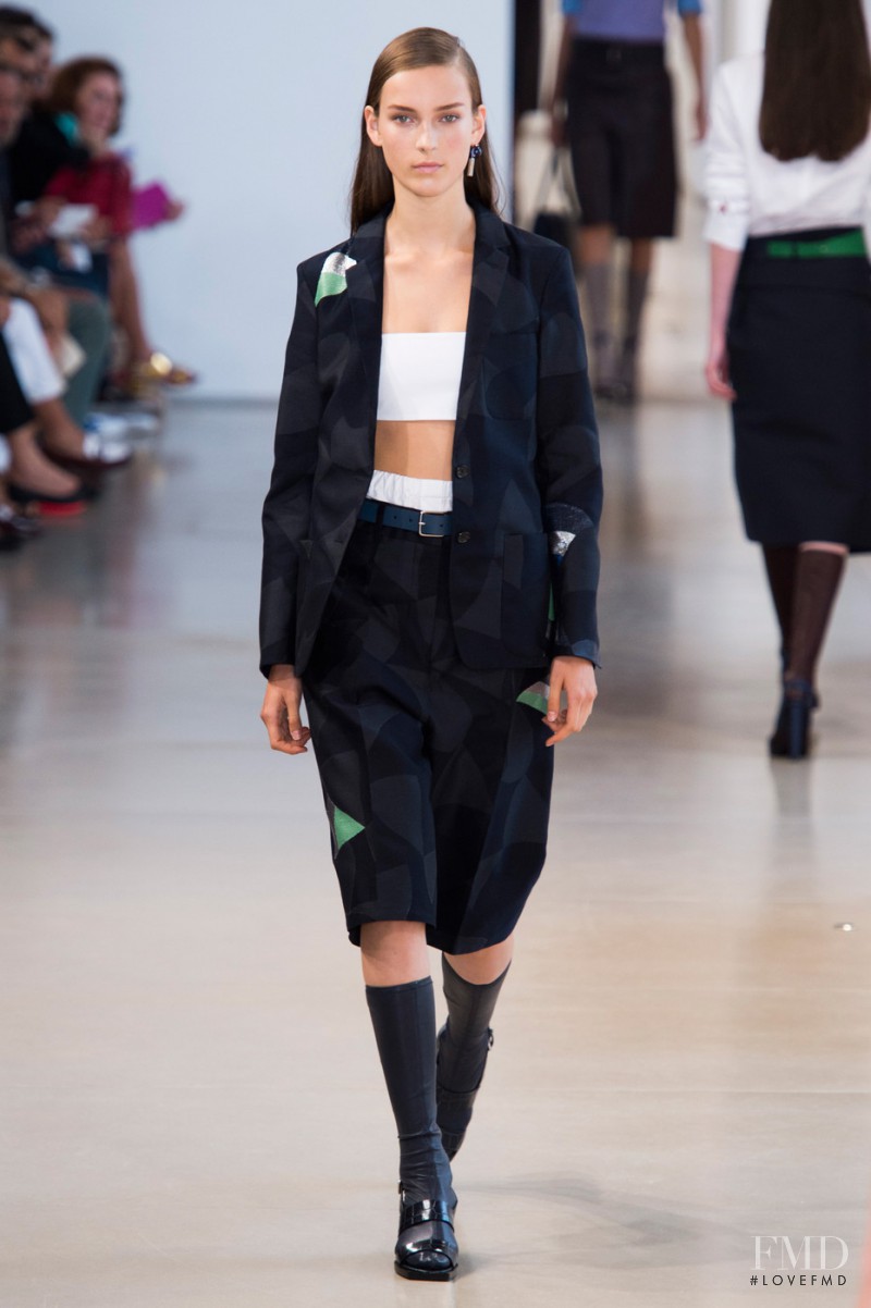 Julia Bergshoeff featured in  the Jil Sander fashion show for Spring/Summer 2015