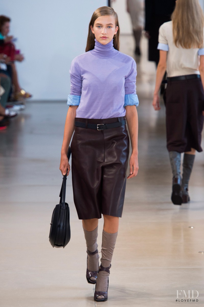 Paulina King featured in  the Jil Sander fashion show for Spring/Summer 2015