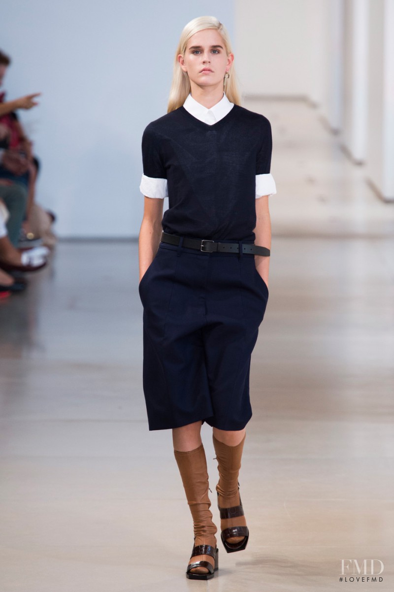 Lee Kelters featured in  the Jil Sander fashion show for Spring/Summer 2015