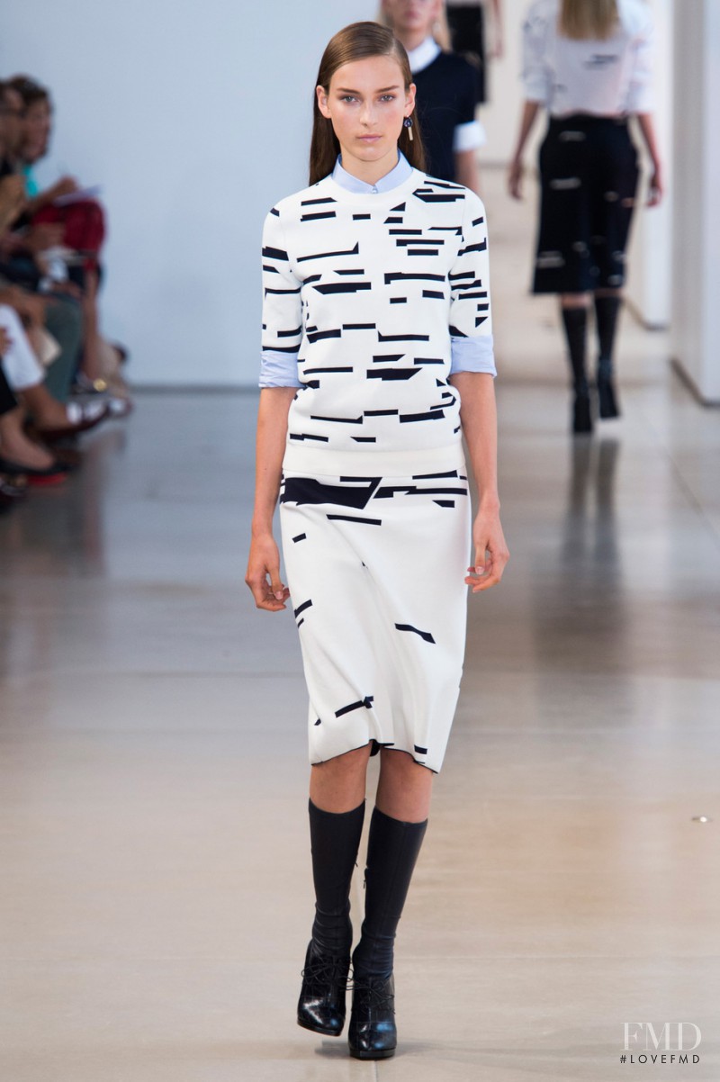 Julia Bergshoeff featured in  the Jil Sander fashion show for Spring/Summer 2015