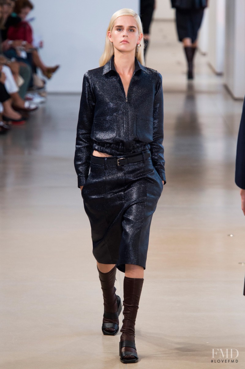 Lee Kelters featured in  the Jil Sander fashion show for Spring/Summer 2015