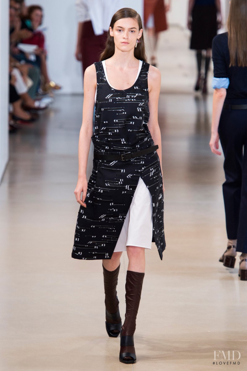 Kremi Otashliyska featured in  the Jil Sander fashion show for Spring/Summer 2015