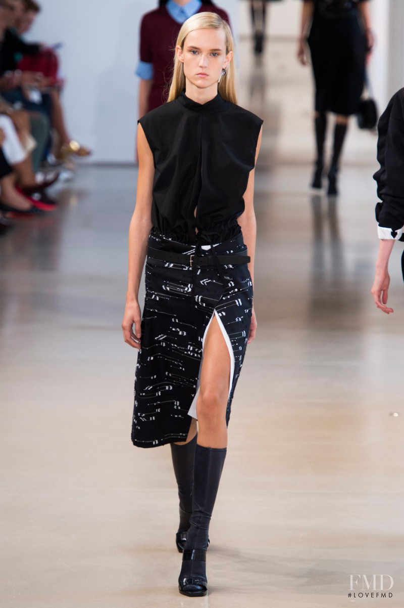 Harleth Kuusik featured in  the Jil Sander fashion show for Spring/Summer 2015