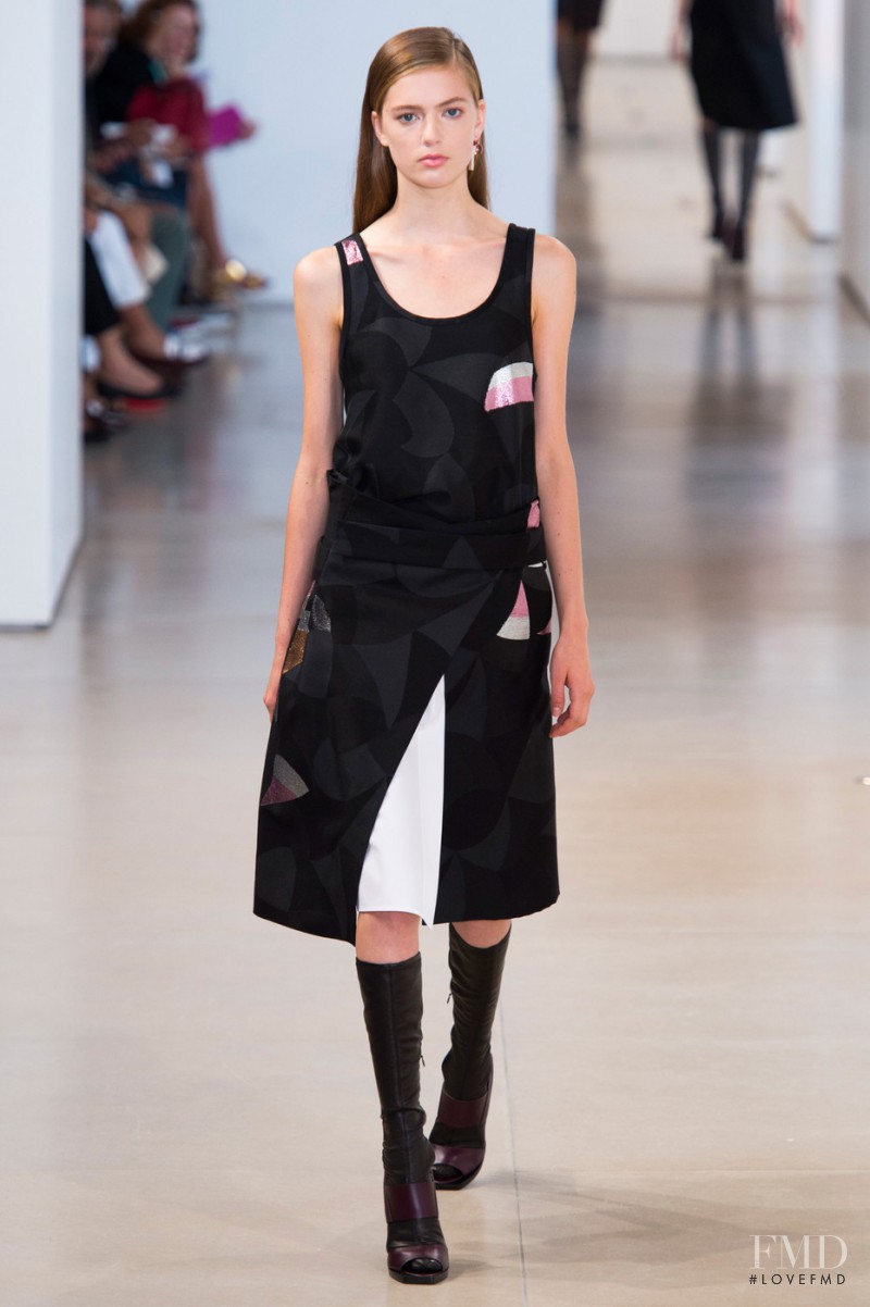 Emmy Rappe featured in  the Jil Sander fashion show for Spring/Summer 2015