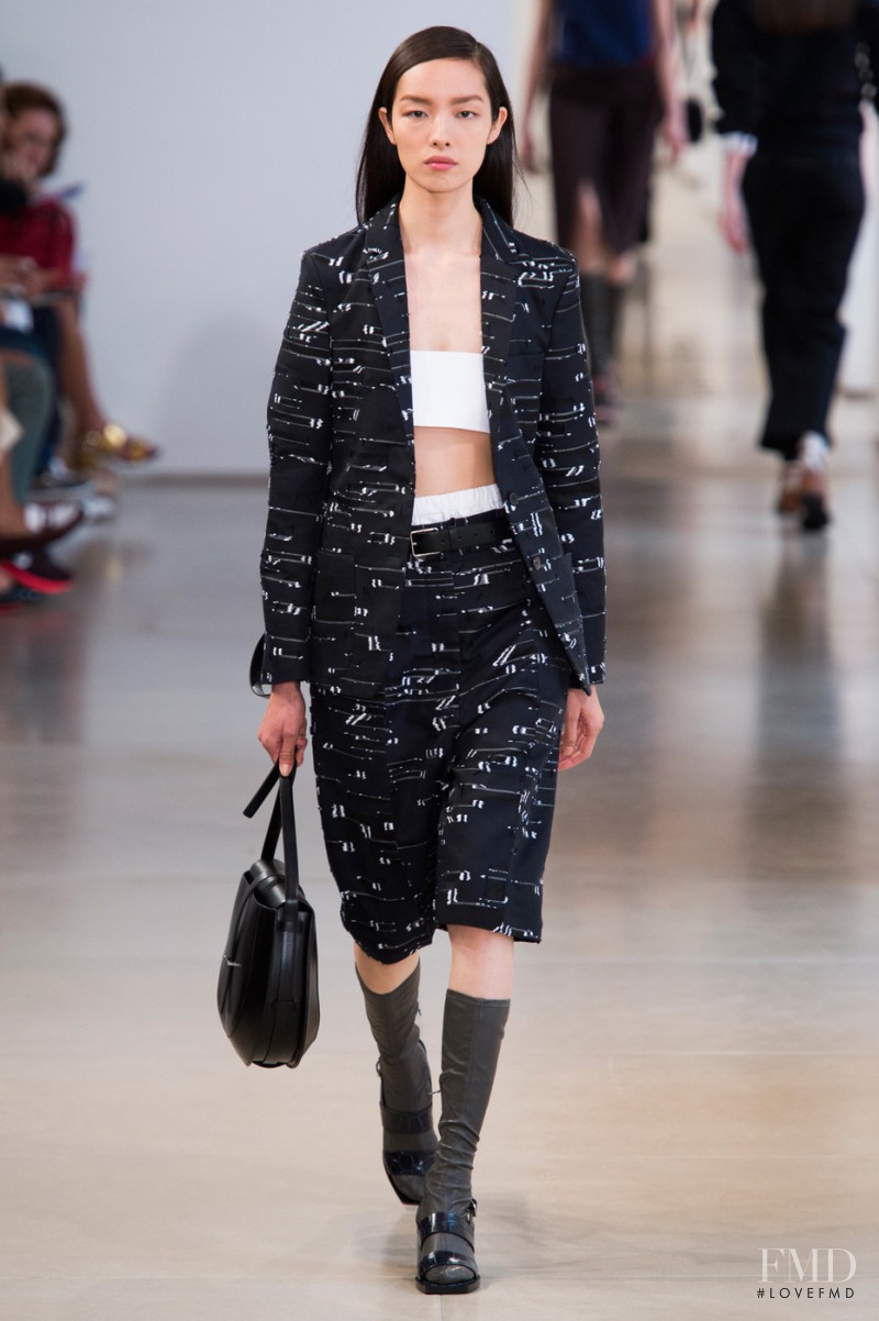 Fei Fei Sun featured in  the Jil Sander fashion show for Spring/Summer 2015