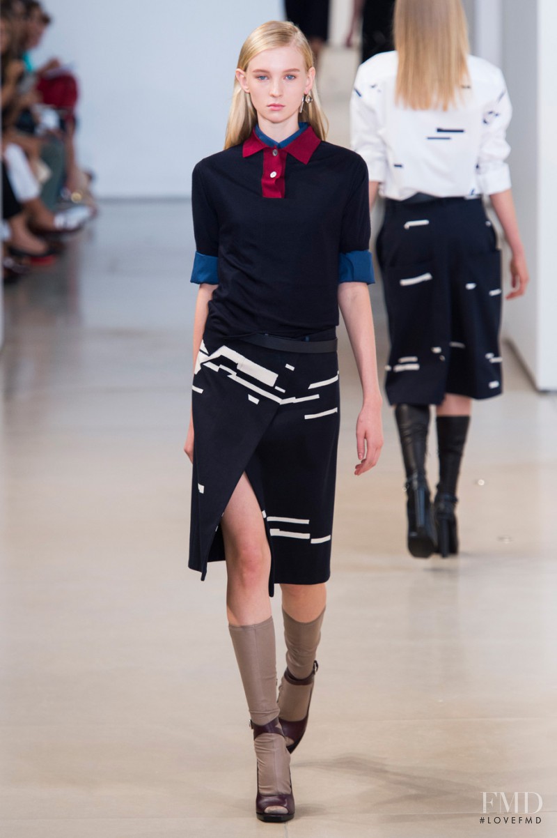 Nastya Sten featured in  the Jil Sander fashion show for Spring/Summer 2015