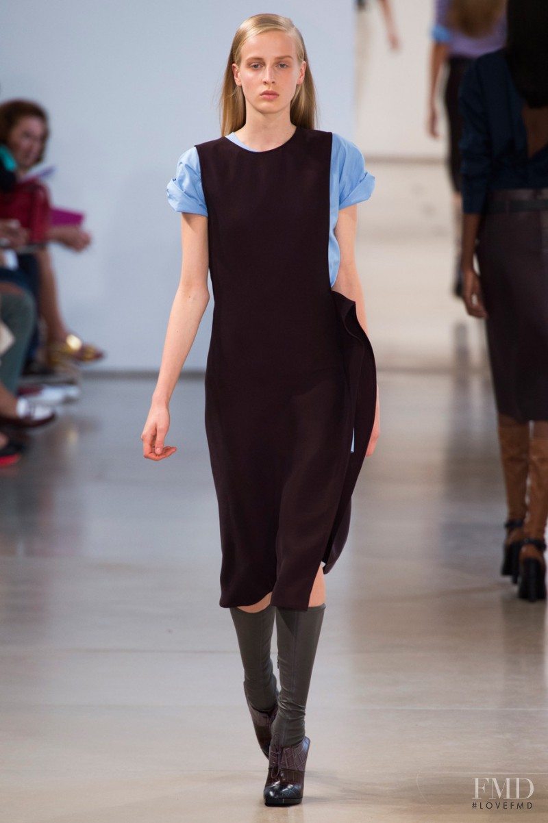 Anine Van Velzen featured in  the Jil Sander fashion show for Spring/Summer 2015